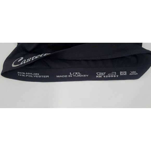 Castelli Cycling ? Shirt Womens L / XL  Black Tee Fitted Ribbed Stretch Top - Picture 15 of 16